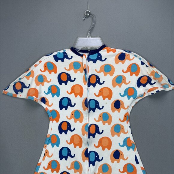 Sleeping Baby Zipadee Zip Transition Swaddle M 6-12 Months Elephant Print - Picture 3 of 16